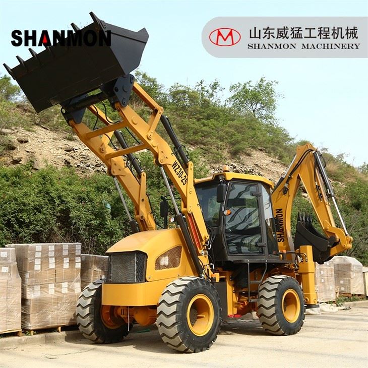 China Factory Shanmon With CE/1m3 Capacity/Cabin/Rops/Fops Wz30-25/ 2.5t Best Front End Loader And Backhoe Price For Sales/Africa/South America/Argentina